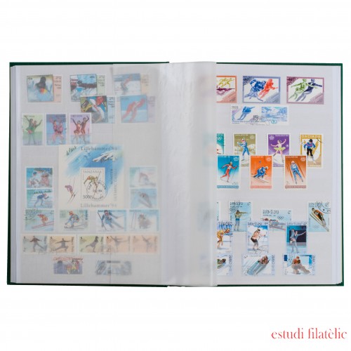 Leuchtturm 315566 Clasificador BASIC, DIN A4, 16 páginas blancas, tapa no acolchada, rojo