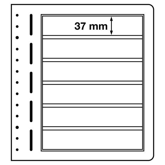 Leuchtturm 315636 hojas en blanco-LB, 6 divisiones, 190x 37 mm Leuchtturm 315636 hojas en blanco-LB, 6 divisiones, 190x 37 mm
