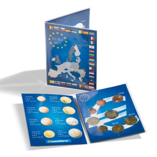 Leuchtturm 315678 Tarjeta para una Serie de monedas en Euros de curso legal Leuchtturm 315678 Tarjeta para una Serie de monedas en Euros de curso legal