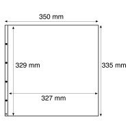 Leuchtturm 315694 hojas de plástico MAXIMUM, para pliegos, 1 división, transparente