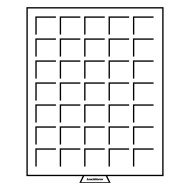 Leuchtturm 315905 Bandeja para monedas 35 divisiones esquinadas hasta 35 mm Ø, color humo
