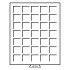 Leuchtturm 315905 Bandeja para monedas 35 divisiones esquinadas hasta 35 mm Ø, color humo