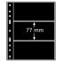 Leuchtturm 316307 Hojas de plástico OPTIMA, 3 divisiones, negro