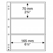 Leuchtturm 316522 Hojas para monedas NUMIS, de 3 divisiones para billetes de banco