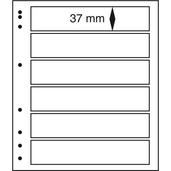 Leuchtturm 316731 MOC hojas en blanco-LB con hoja protectora, 6 divisiones Leuchtturm 316731 MOC hojas en blanco-LB con hoja protectora, 6 divisiones