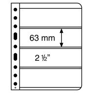 Leuchtturm 316774 hojas de plástico VARIO, 4 divisiones, transparente