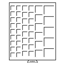 Leuchtturm 316902 Bandeja para monedas 45 divisiones de diferentes Ø, color humo Leuchtturm 316902 Bandeja para monedas 45 divisiones de diferentes Ø, color humo