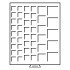 Leuchtturm 316902 Bandeja para monedas 45 divisiones de diferentes Ø, color humo