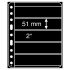 Leuchtturm 317000 Hojas de plástico VARIO PLUS, extra rígido, 5 divisiones, negro