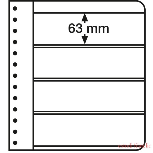 Leuchtturm 317470 Hojas-G, 4 divisiones, blanco Leuchtturm 317470 Hojas-G, 4 divisiones, blanco