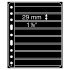 Leuchtturm 317817 Hojas de plástico VARIO PLUS, extra rígido, 8 divisiones, negro