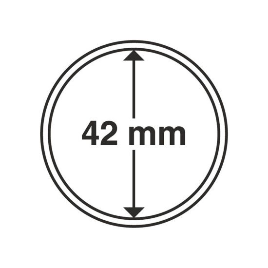 Leuchtturm 318006 cápsulas de monedas diámetro interior 42 mm Leuchtturm 318006 cápsulas de monedas diámetro interior 42 mm