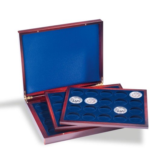 Leuchtturm 318214 Estuche para monedas VOLTERRA TRIO de Luxe, cada una para 20 monedas de 41 mm Ø en cáps Leuchtturm 318214 Estuche para monedas VOLTERRA TRIO de Luxe, cada una para 20 monedas de 41 mm Ø en cáps
