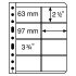 Leuchtturm 318300 hojas de plástico VARIO, 8 divisiones, para tarjetas Telefónicas, transparente