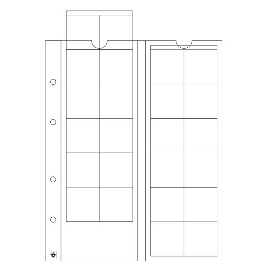 Leuchtturm 319236 hojas OPTIMA, para 24 monedas de hasta 34 mm Ø, transparentes Leuchtturm 319236 hojas OPTIMA, para 24 monedas de hasta 34 mm Ø, transparentes