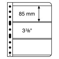 Leuchtturm 319560 hojas de plástico VARIO, 3 divisiones, transparente