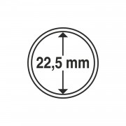 Leuchtturm 320006 cápsulas de monedas diámetro interior 22,5 mm