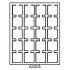 Leuchtturm 320565 Bandeja para monedas 20 divisiones esquinadas 50 x 50 mm, gris