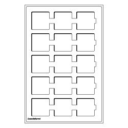 Leuchtturm 320714 Bandeja L con 15 divisiones para cartones de monedas, hasta 50x50 mm, azul Leuchtturm 320714 Bandeja L con 15 divisiones para cartones de monedas, hasta 50x50 mm, azul