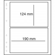Leuchtturm 321047 MOC hojas en blanco-LB con hoja protectora, 2 divisiones