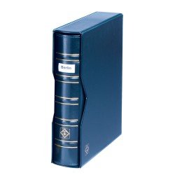 Leuchtturm 321054 Tapa OPTIMA, diseño classic SIGNUM, con ventana para inscripción +cajetín projoector, azul Leuchtturm 321054 Tapa OPTIMA, diseño classic SIGNUM, con ventana para inscripción +cajetín projoector, azul