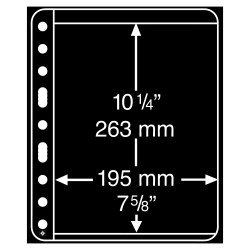 Leuchtturm 321927 hojas de plástico VARIO PLUS, extra rígido, 1 división, negro Leuchtturm 321927 hojas de plástico VARIO PLUS, extra rígido, 1 división, negro