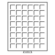 Leuchtturm 322045 Bandeja para monedas 48 divisiones esquinadas hasta 30 mm Ø, color humo