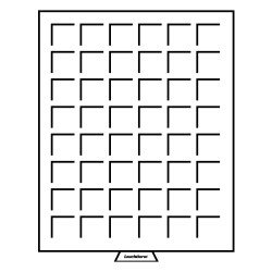 Leuchtturm 322045 Bandeja para monedas 48 divisiones esquinadas hasta 30 mm Ø, color humo Leuchtturm 322045 Bandeja para monedas 48 divisiones esquinadas hasta 30 mm Ø, color humo