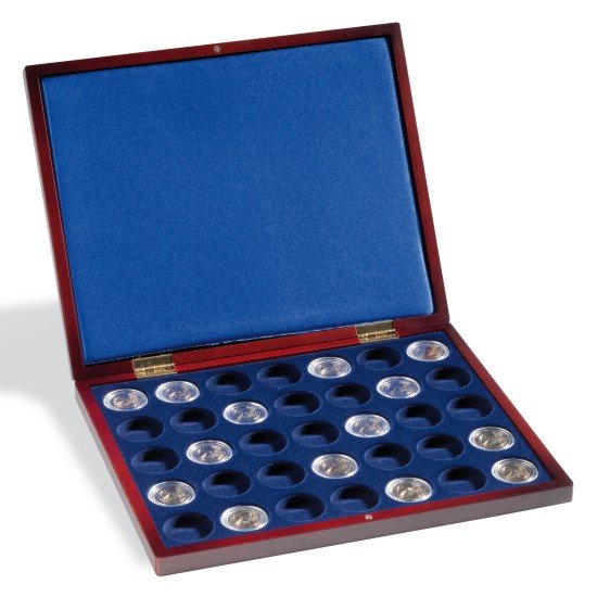 Leuchtturm 322330 Estuche para monedas VOLTERRA UNO de Luxe, para 35 monedas en cápsulas con un Ø de 33,5 Leuchtturm 322330 Estuche para monedas VOLTERRA UNO de Luxe, para 35 monedas en cápsulas con un Ø de 33,5