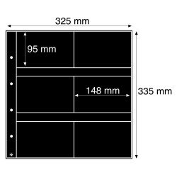 Leuchtturm 322444 Hojas de plástico MAXIMUM, para tarjetas postales antiguas,formato horizontal, negro Leuchtturm 322444 Hojas de plástico MAXIMUM, para tarjetas postales antiguas,formato horizontal, negro