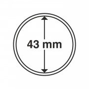 Leuchtturm 322622 cápsulas de monedas diámetro interior 43 mm