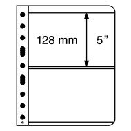 Leuchtturm 322789 hojas de plástico VARIO, 2 divisiones, transparente