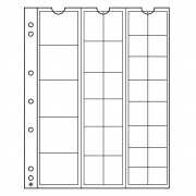 Leuchtturm 323010 hojas para monedas NUMIS, de 33 divisiones de Varios Ø