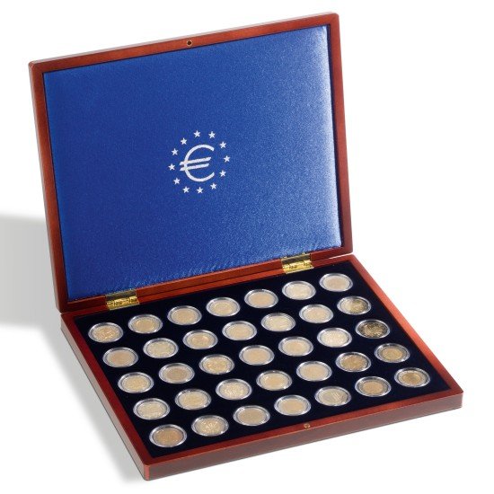 Leuchtturm 323638 Estuche para monedas VOLTERRA UNO de Luxe, para 35 monedas de 2 Euros encápsulas Leuchtturm 323638 Estuche para monedas VOLTERRA UNO de Luxe, para 35 monedas de 2 Euros encápsulas