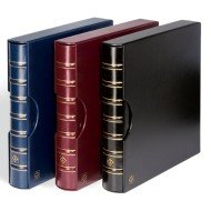 Leuchtturm 323696 Tapa de anillas MAXIMUM, diseño classic con cajetín protector, azul