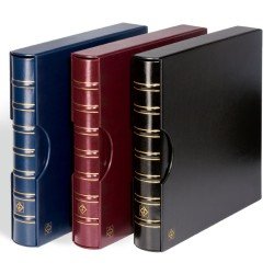 Leuchtturm 323696 Tapa de anillas MAXIMUM, diseño classic con cajetín protector, azul