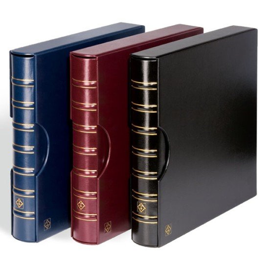 Leuchtturm 323696 Tapa de anillas MAXIMUM, diseño classic con cajetín protector, azul Leuchtturm 323696 Tapa de anillas MAXIMUM, diseño classic con cajetín protector, azul