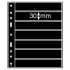 Leuchtturm 323995 Hojas de plástico OPTIMA, 7 divisiones, negro