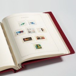 Leuchtturm 324234 Tapa con barra rotativa-Set PERFECT DP, grabado Canada, rojo