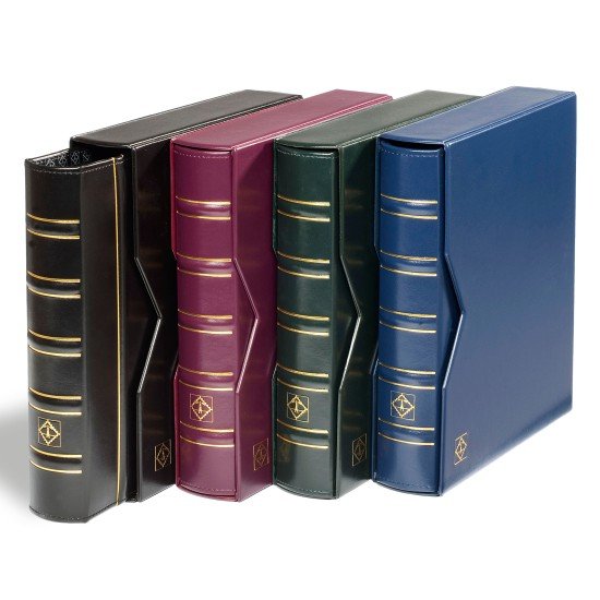 Leuchtturm 324423 Tapa de anillas OPTIMA, diseño classic con cajetín protector, negro Leuchtturm 324423 Tapa de anillas OPTIMA, diseño classic con cajetín protector, negro