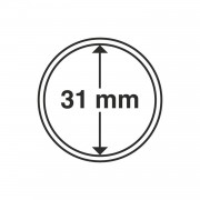 Leuchtturm 325003 cápsulas de monedas diámetro interior 31 mm