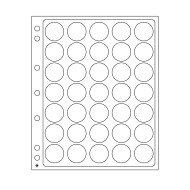 Leuchtturm 325214 Hojas p.monedas ENCAP, para cápsulas d. monedas con un diámetro interior de 25-27 mm Paq. 2 unid.