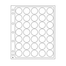 Leuchtturm 325214 Hojas p.monedas ENCAP, para cápsulas d. monedas con un diámetro interior de 25-27 mm Paq. 2 unid. Leuchtturm 325214 Hojas p.monedas ENCAP, para cápsulas d. monedas con un diámetro interior de 25-27 mm Paq. 2 unid.