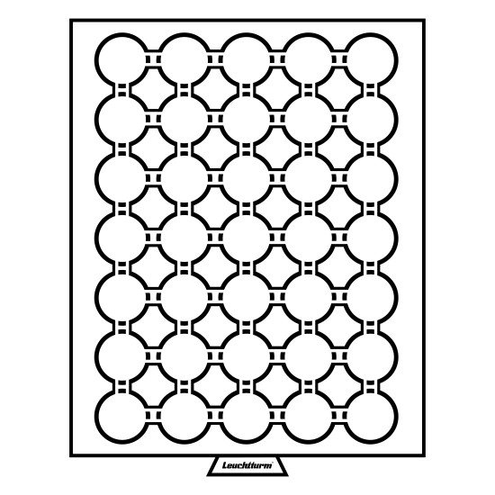 Leuchtturm 325360 Bandeja para monedas 35 divisiones para CAPS 29, color humo Leuchtturm 325360 Bandeja para monedas 35 divisiones para CAPS 29, color humo
