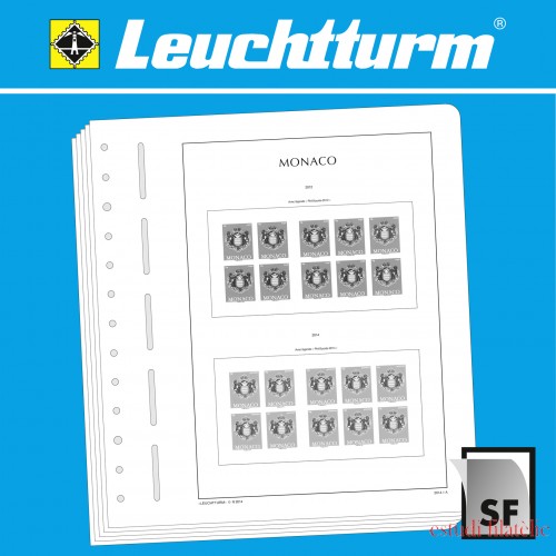Leuchtturm 325493 LEUCHTTURM SF-hojas preimpresas Mónaco carnets 1987-2020