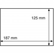 Leuchtturm 326013  Fundas protectoras para cartas y tarjetas postales, FDC 187x125 mm, transparentes