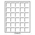 Leuchtturm 326654 Bandeja para monedas 30 divisiones esquinadas hasta 38 mm Ø, color humo