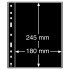Leuchtturm 326667 Hojas de plástico OPTIMA, 1 división, negro
