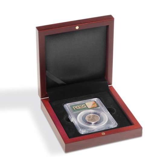 Leuchtturm 326719 Estuche de Madera VOLTERRA, para 1 Cápsula de moneda certificada (Slab) Leuchtturm 326719 Estuche de Madera VOLTERRA, para 1 Cápsula de moneda certificada (Slab)