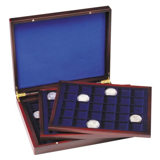 Leuchtturm 326786 Estuche para monedas VOLTERRA TRIO de Luxe, cada una para 30 monedas cuadradas de 39 mm Ø Leuchtturm 326786 Estuche para monedas VOLTERRA TRIO de Luxe, cada una para 30 monedas cuadradas de 39 mm Ø